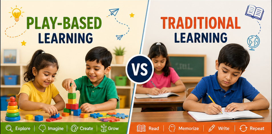 play-based learning and traditional learning